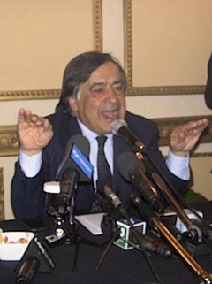 Leoluca Orlando in conferenza