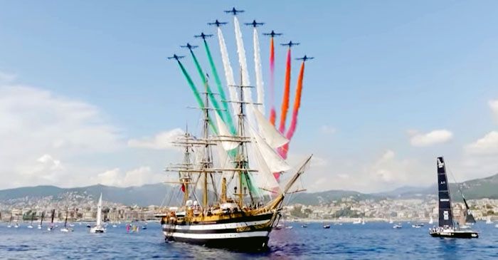 L Amerigo Vespucci Parte Per Il Giro Del Mondo Il Saluto Magico L Amerigo Vespucci Parte Per Il Giro Del Mondo Il Saluto Magico